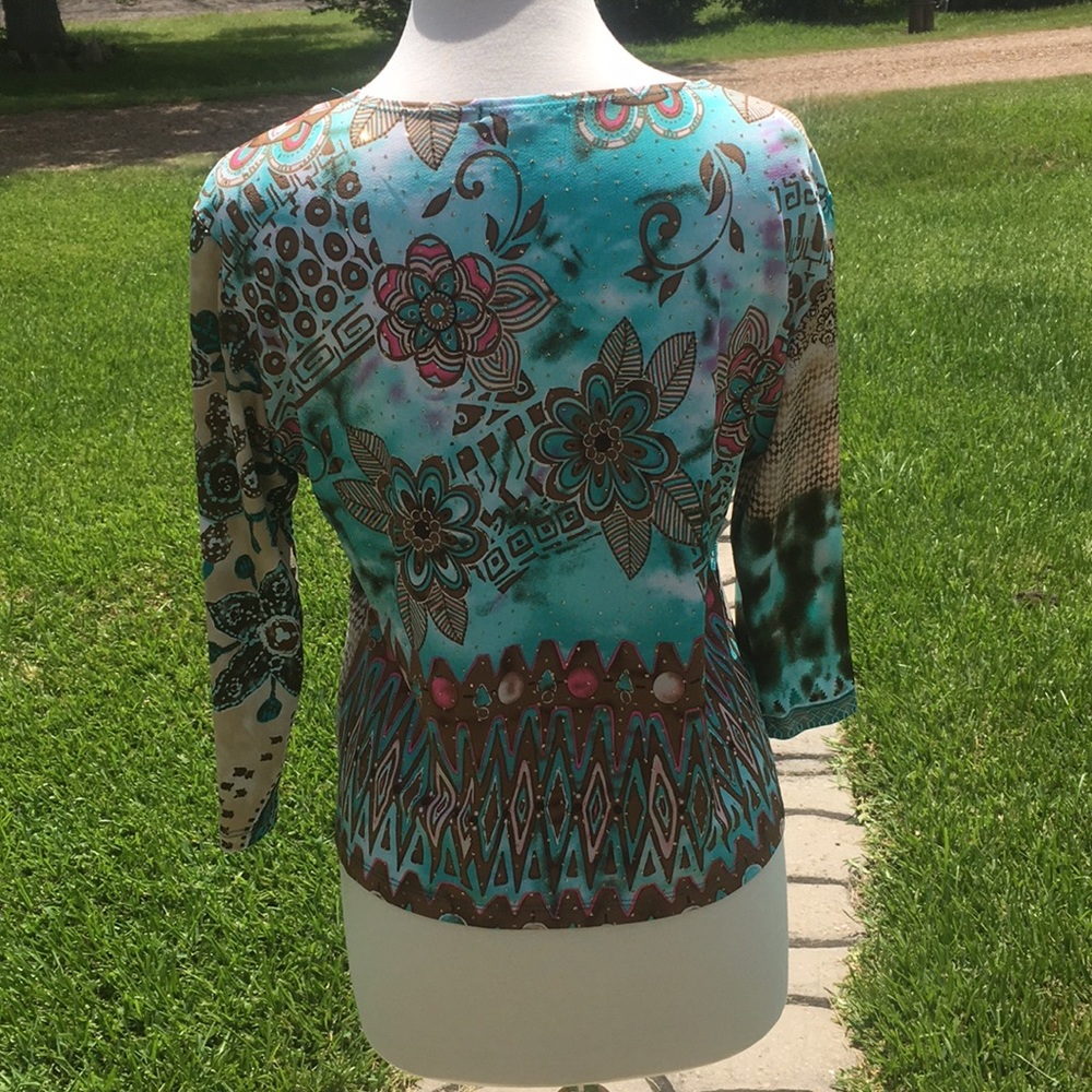Jessica Max Sparkle Pattern Top - Picture 6 of 7